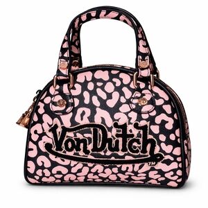 🆕️Von Dutch Pink Leopard Y2K Mini Satchel Crossbody Bag